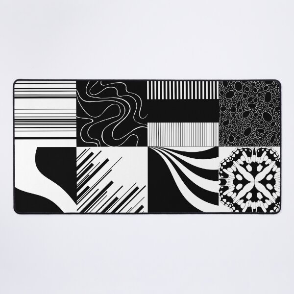 Item preview, Patchwork Patterns - Black and White designed and sold by LAEC-Shop.