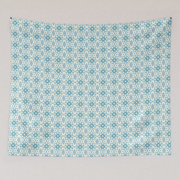 Item preview, edelweiss flowers with bavarian blue diamonds designed and sold by amoghdesign.
