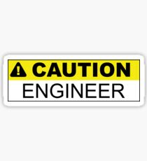 Caution Engineer Sticker Sticker