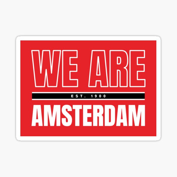 We Are Amsterdam Sticker For Sale By Footmagz Redbubble 2919