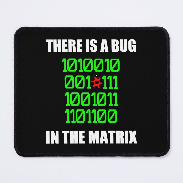 Item preview, There is a bug in the matrix ladybug pun, binary language designed and sold by EnzoVectorism.