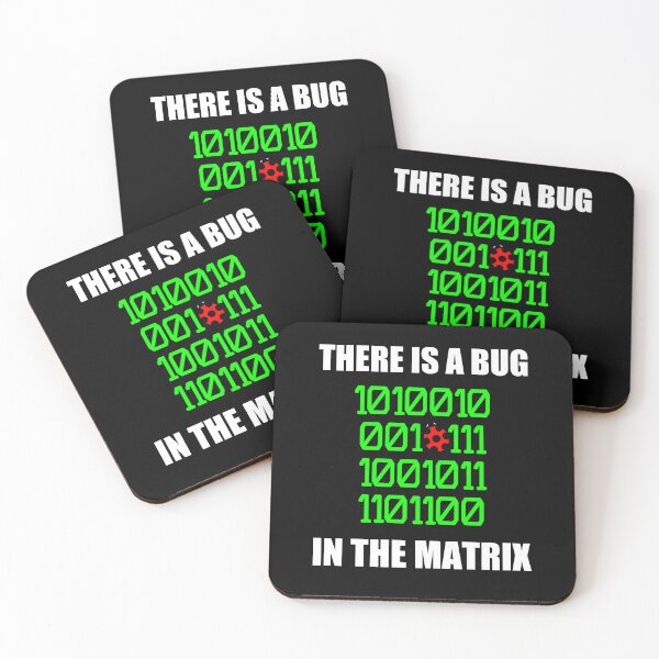 Item preview, There is a bug in the matrix ladybug pun, binary language designed and sold by EnzoVectorism.