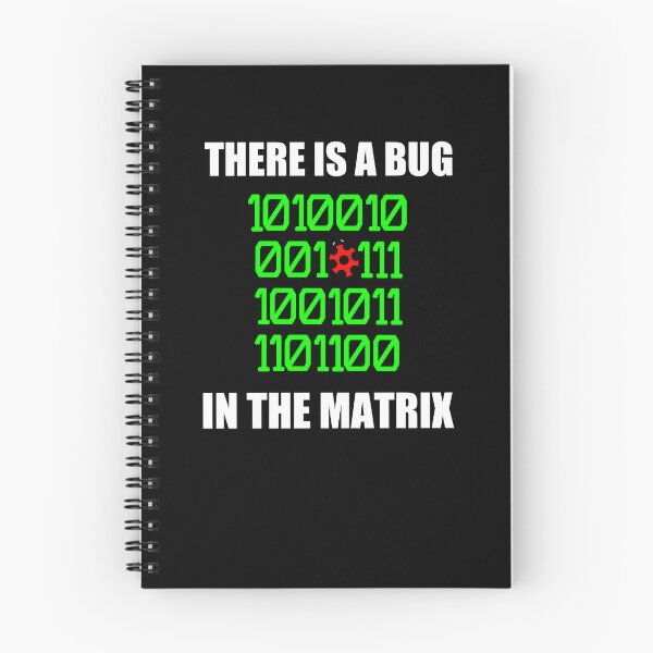 Item preview, There is a bug in the matrix ladybug pun, binary language designed and sold by EnzoVectorism.
