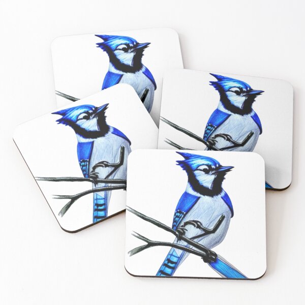 Item preview, Little Bird Paridae - Blue Jay designed and sold by oxyten.
