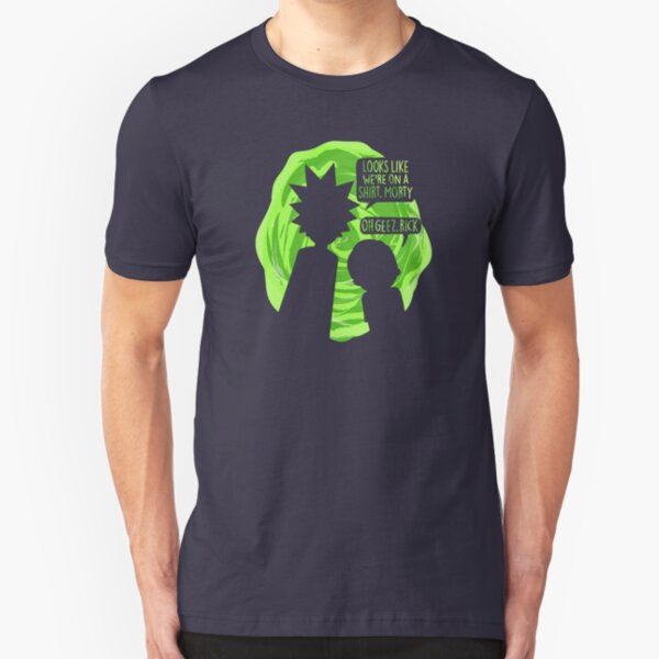 Oh Geez Rick Slim Fit T-Shirt