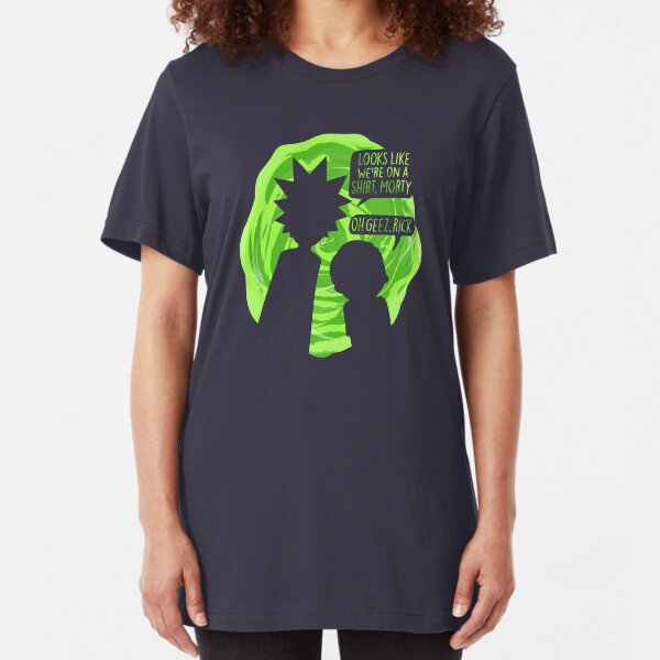 Oh Geez Rick Slim Fit T-Shirt
