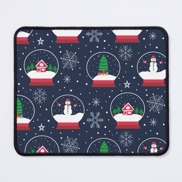 Item preview, Christmas Snow Globe Pattern with Snowman and Pine Trees designed and sold by Yasminepatterns .