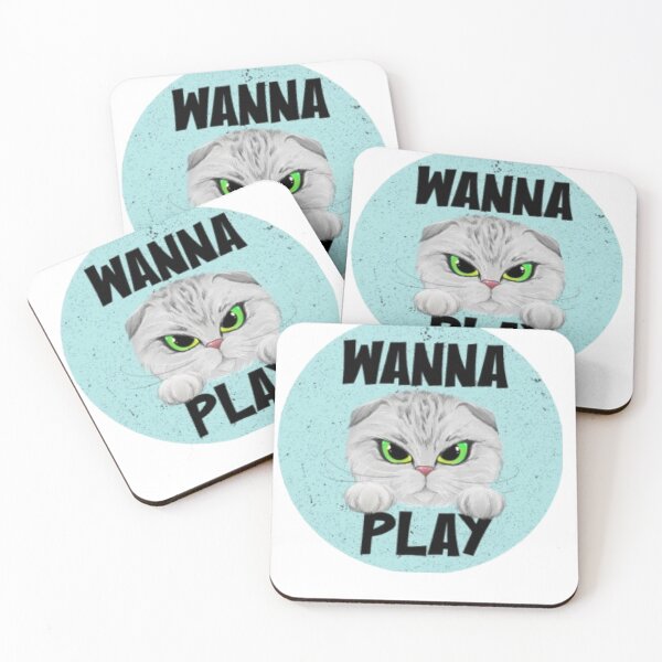 Item preview, Wanna play cat designed and sold by mandover.