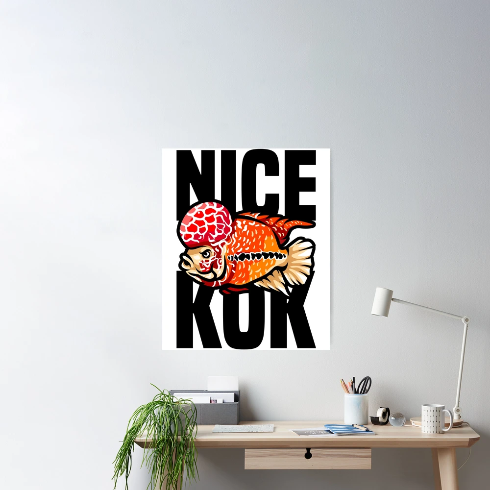 Nice Kok Funny Flowerhorn Cichlid Fish Keeper Poster for Sale by JRRTs