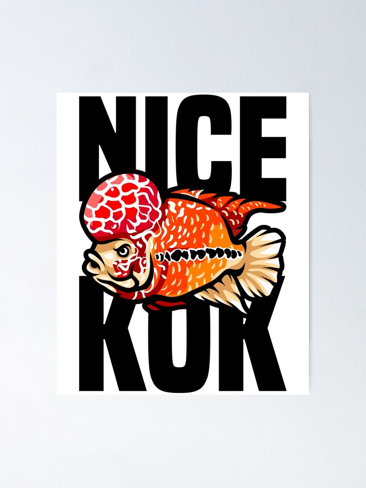 Nice Kok Funny Flowerhorn Cichlid Fish Keeper Poster for Sale by