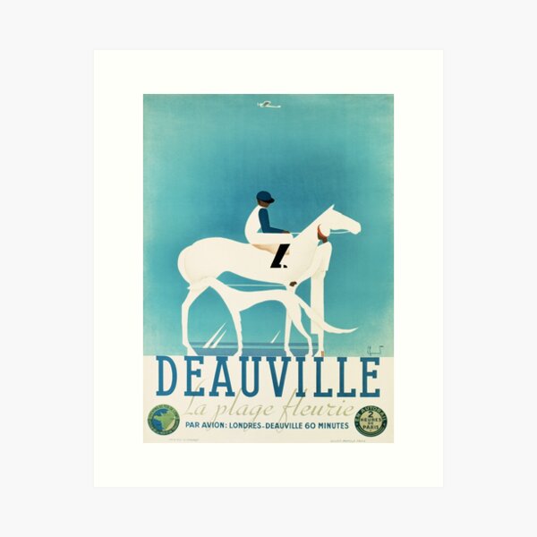 Item preview, Art Deco Horse Racing, Greyhound Racing, vintage sport designed and sold by Glimmersmith.