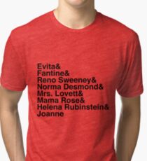 Patti LuPone's notable roles Tri-blend T-Shirt