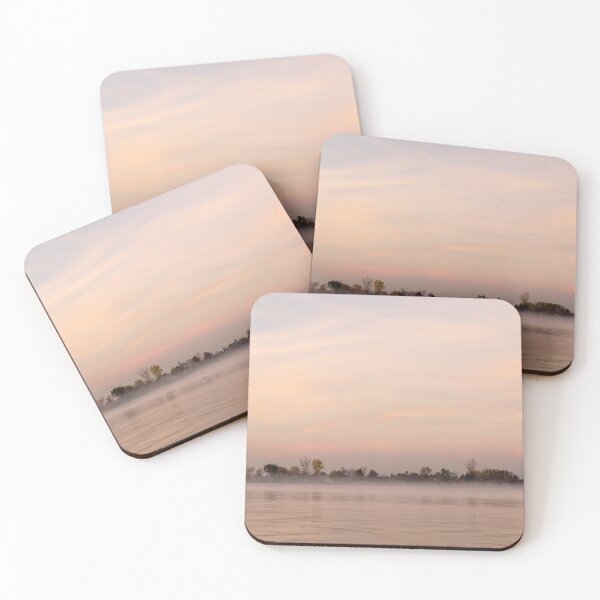Item preview, Soft Fogs of Fall - Pink Dawn on the Shore of Lake Ontario in Toronto designed and sold by Georgia Mizuleva.