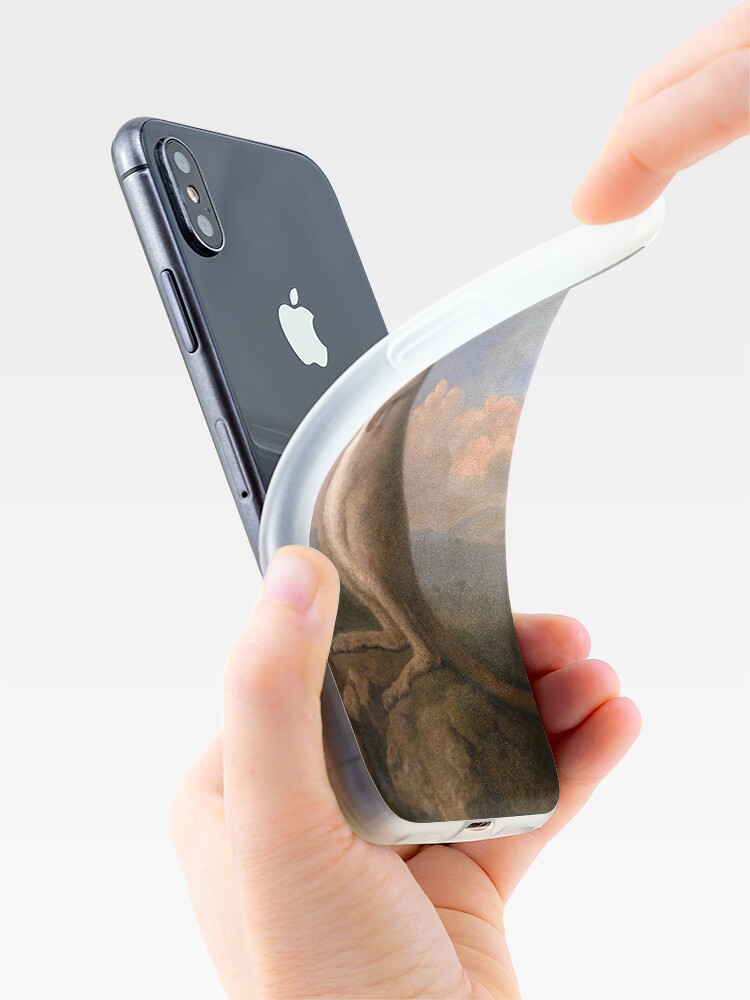 Alternate view of The Kongouro Oil Painting by Australian Artist George Stubbs iPhone Case & Cover
