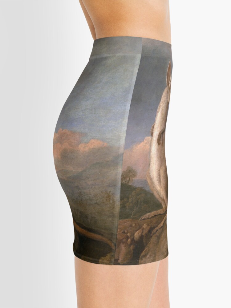 Alternate view of The Kongouro Oil Painting by Australian Artist George Stubbs Mini Skirt