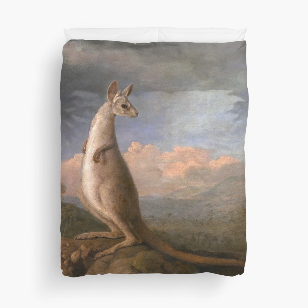 The Kongouro Oil Painting by Australian Artist George Stubbs Duvet Cover