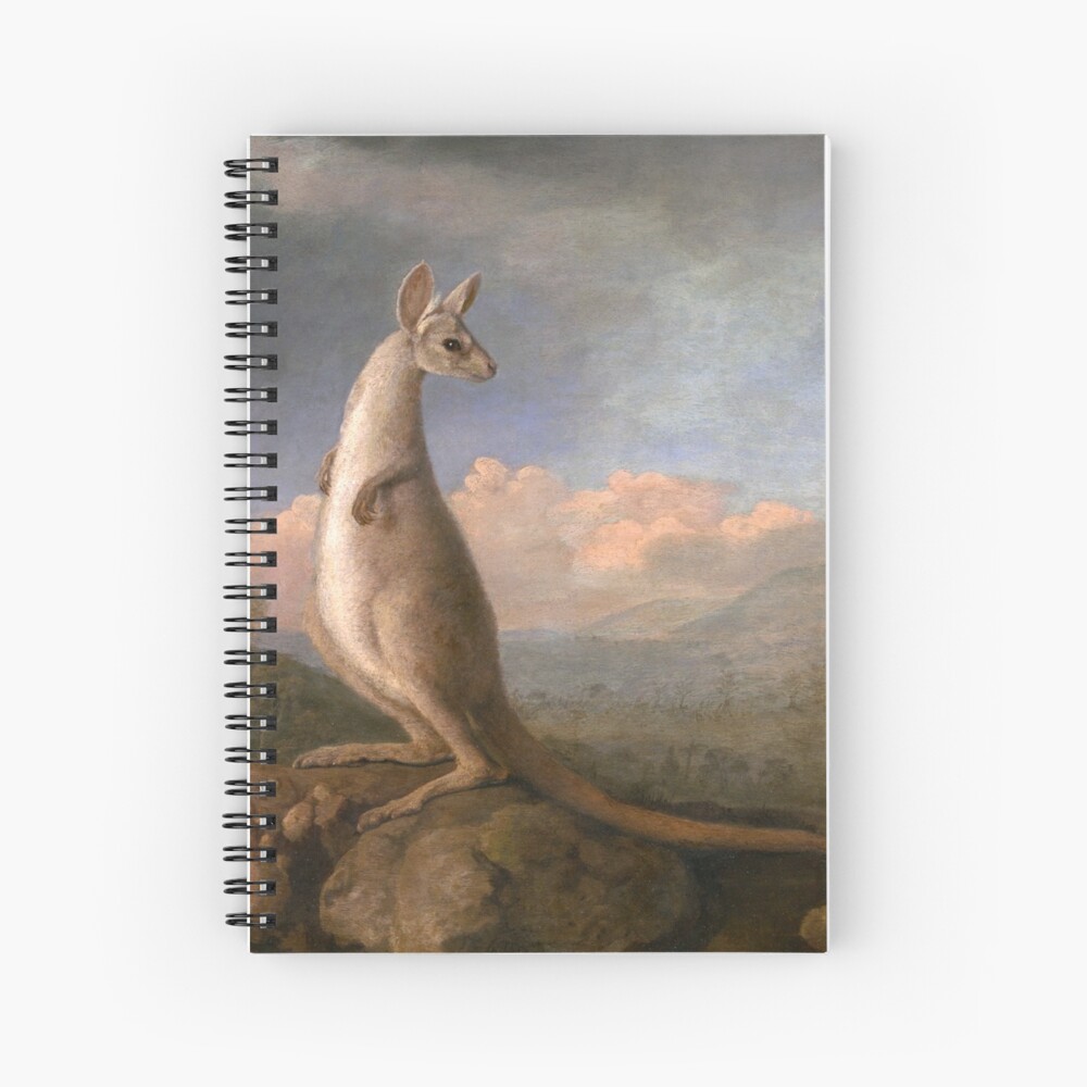 The Kongouro Oil Painting by Australian Artist George Stubbs Spiral Notebook