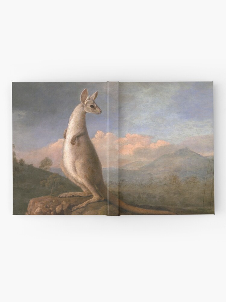 Alternate view of The Kongouro Oil Painting by Australian Artist George Stubbs Hardcover Journal