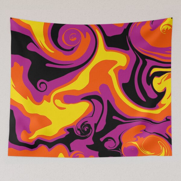 Item preview, Spill in Orange, Black, Pink and Yellow designed and sold by LAEC-Shop.