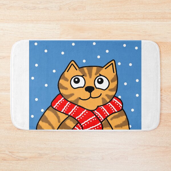 Item preview, Mitch the cat out in the snow designed and sold by Scat the cat.