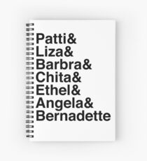 Broadway Divas (black) Spiral Notebook