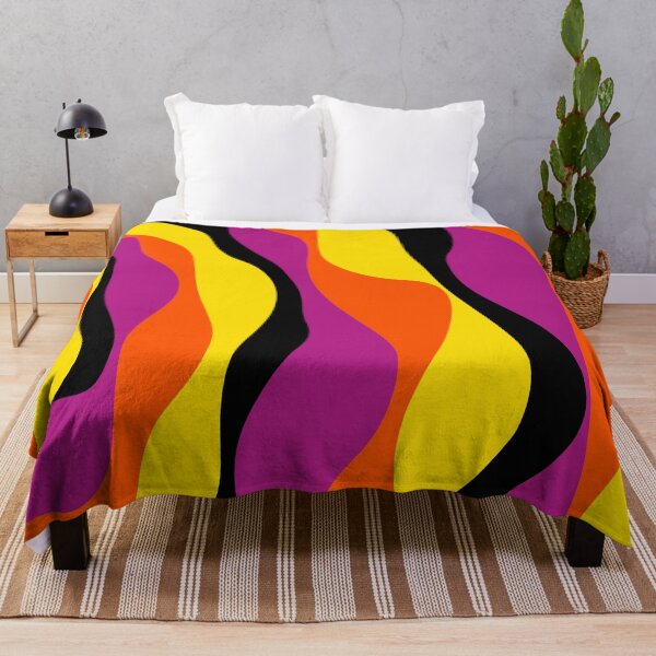 Item preview, Ebb and Flow 4 - Black, Pink, Orange and Yellow waves designed and sold by LAEC-Shop.
