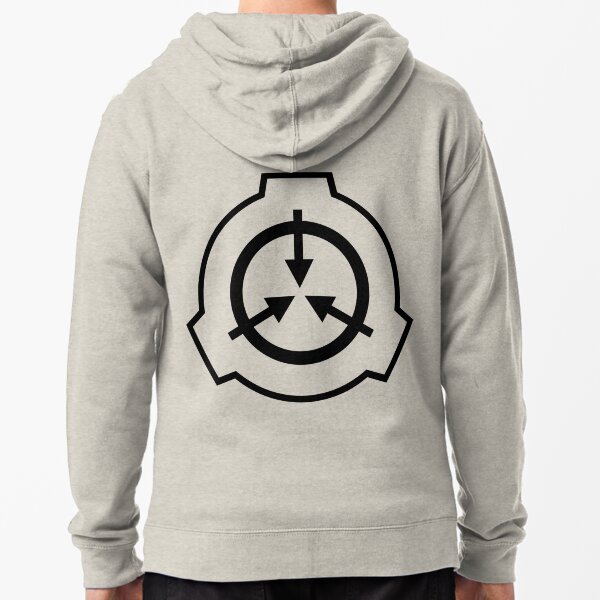 SCP Zipper Hoodie (White) Zipped Hoodie