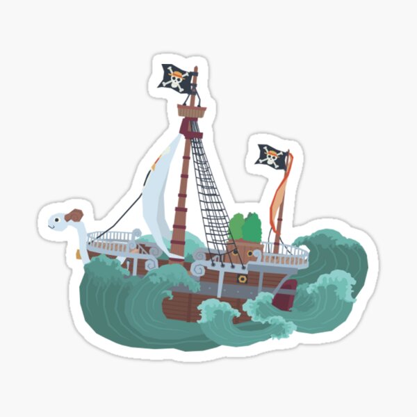 One Piece Going Merry Sticker for Sale by Dotsonart