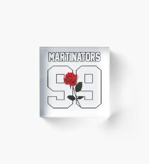 Martinators - Rose Acrylic Block