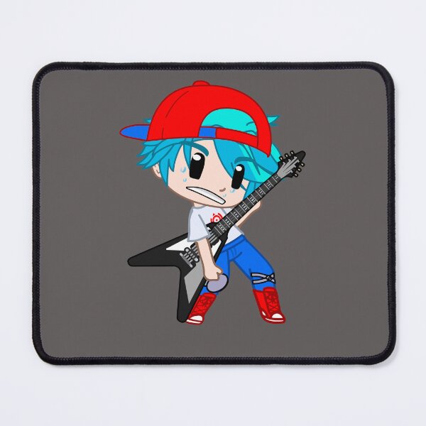 Item preview, Chibi Gacha club boy with electric guitar - Rocker chibi doll - Sport Chibi Gacha boy - kawaii anime dolls - Gacha Club dolls designed and sold by gachanime.