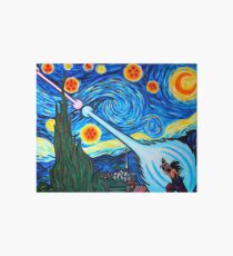 Van Gogh -ku / Goku Vs. Vegeta Dragon Ball Z Starry Night Art Board