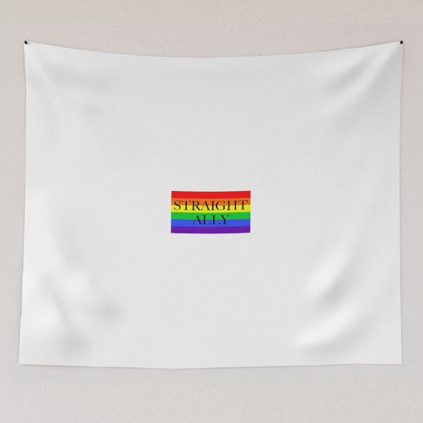 Item preview, Large Pride Flag with Straight Ally designed and sold by litmusician.