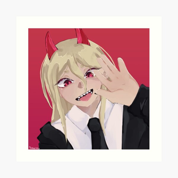 "Power Blood Devil Chainsaw Man CSM" Art Print for Sale by YINartzz