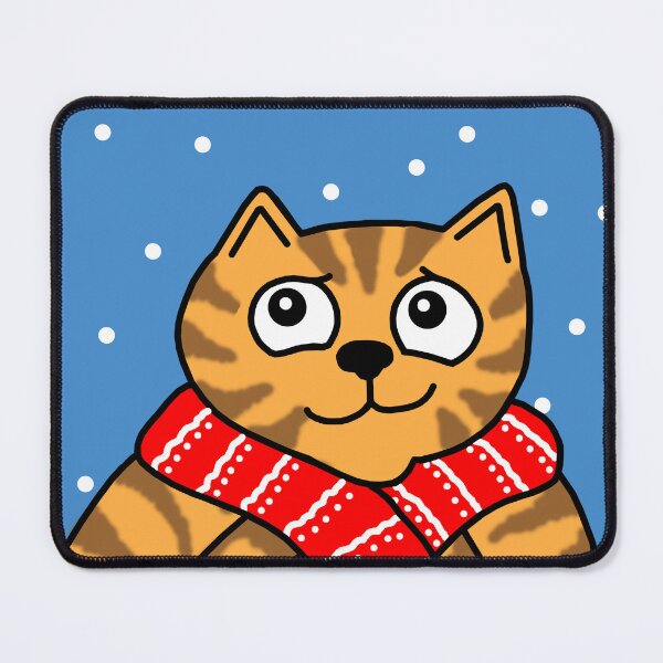 Item preview, Mitch the cat out in the snow designed and sold by Scat the cat.