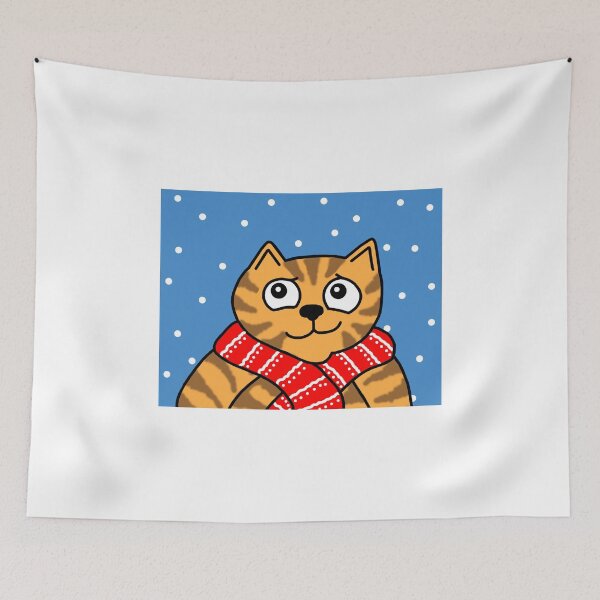 Item preview, Mitch the cat out in the snow designed and sold by Scat the cat.