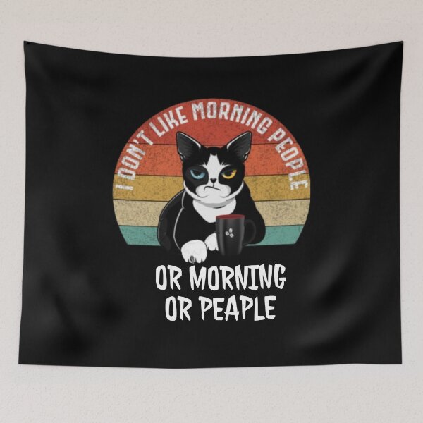 Item preview, I don't like morning peaple  designed and sold by mandover.