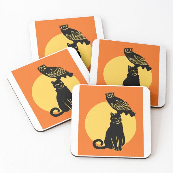 Item preview, A cat and an owl designed and sold by LewisRichie.
