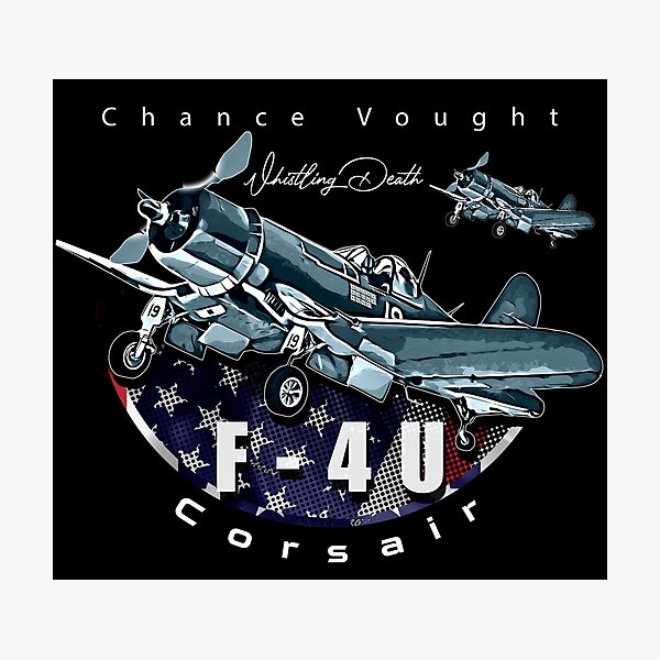 Poster Rétro F4U Corsair – Reproduction – Thème Bière – Fabriqué En France