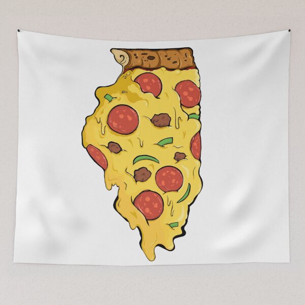 Item preview, I'm From Illinois and I Like Pizza designed and sold by GnarbageClub.