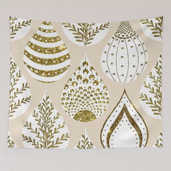 Item preview, Golden Christmas Mandala Drops designed and sold by Anakathrin.
