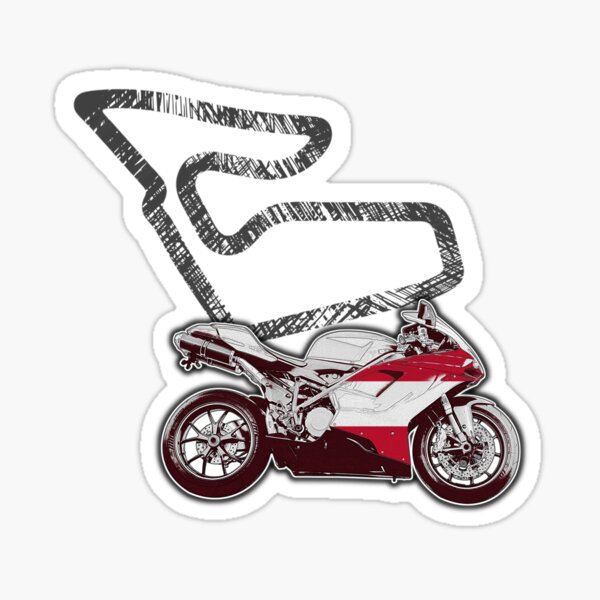 Moto GP racing Championship Spanish rider number 42 grey, red and black  Sticker by FrenchsTuck