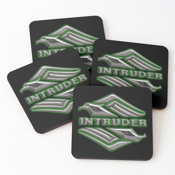 Item preview, Intruder Logo 3-2 chrome green designed and sold by Intruder-Motor.