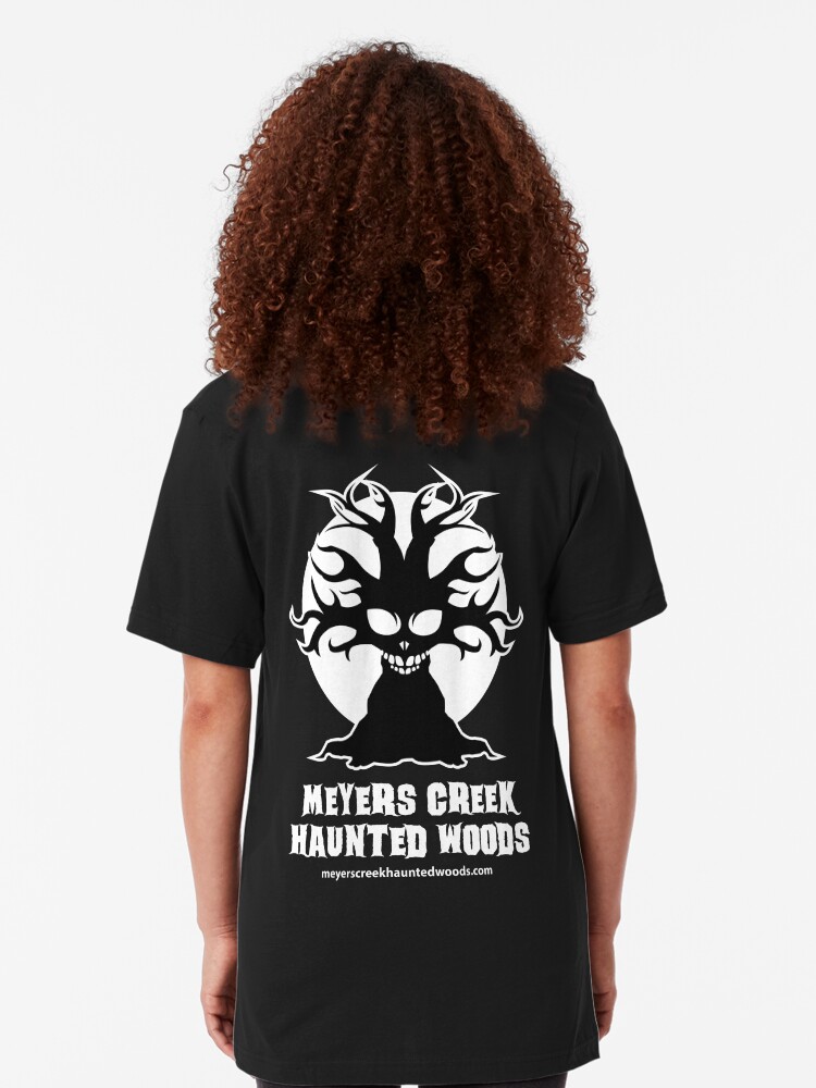 Alternate view of Meyers Creek Haunted Woods Official T-Shirt Slim Fit T-Shirt