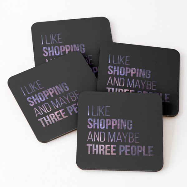Item preview, I like Shopping and maybe three people  designed and sold by kabatnolvis4.