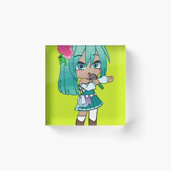 Item preview, Chibi girl singer from Gacha club. Pop style girl. Solo anime gacha chibi girl designed and sold by gachanime.