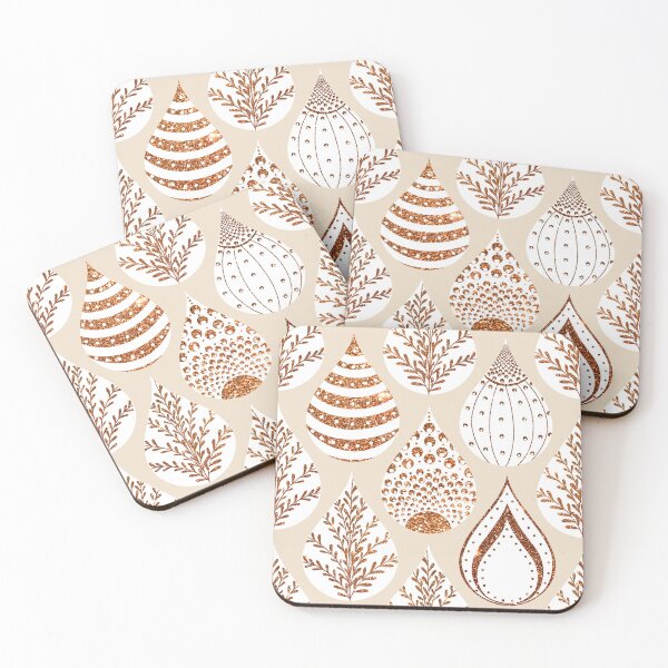 Item preview, Rose gold Christmas Mandala Drops designed and sold by Anakathrin.