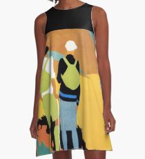 Tour du Mont Blanc travel and sport art A-Line Dress