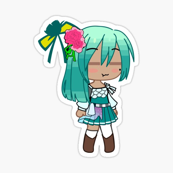 Chibi Gacha Club Character Sticker · Creative Fabrica