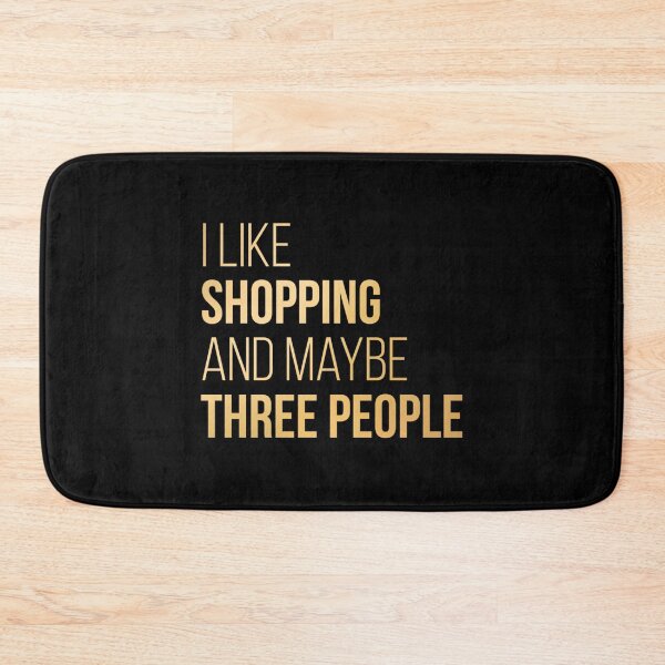Item preview, I like Shopping and maybe three people in Gold  designed and sold by kabatnolvis4.