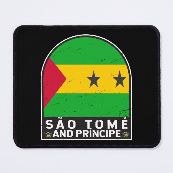 Item preview, São Tomé and Príncipe Flag Emblem Distressed Vintage designed and sold by KrisSidDesigns.